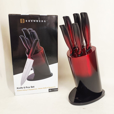Набір ножів Edenberg EB-11022, 6 предметів Red 
