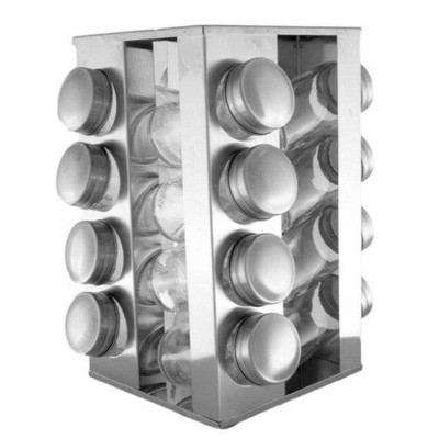 Набір для зберігання та подачі спецій UNIQUE UN-1304 16 предметів, Зручна баночка для спецій 