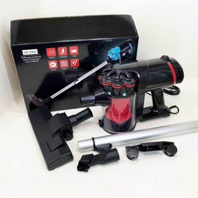 Побутовий контейнерний вакуумний вертикальний пилосос GOLDBERG GB-9904 5200 Вт циклонного типу Red 