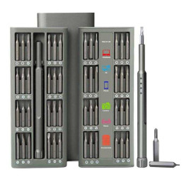 Набір прецизійних викруток з ручкою 48 в 1 у металевому футлярі Набір прецизійних викруток з ручкою 48 в 1 у металевому футлярі