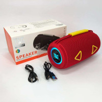 Bluetooth-колонка TG657 з RGB підсвічуванням 1500 mAh, бездротова колонка портативна потужна. Колір: червоний