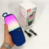 Портативна колонка TG644 5W з RGB підсвічуванням та ремінцем, музичні колонки для вулиці. Колір: синій 