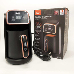 Кавоварка електрична RAF R.117, 300 мл, 600 Вт, чашка кавова з підігрівом, турка