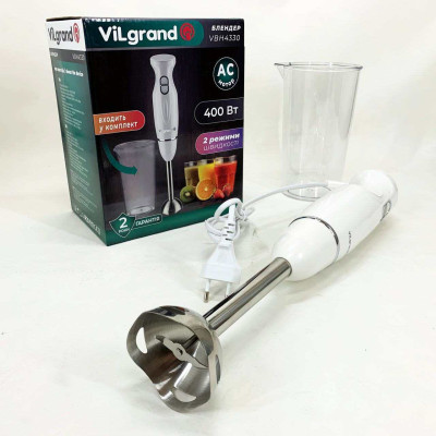 Блендер ViLgrand VBH4330. Колір: білий Блендер ViLgrand VBH4330. Колір: білий