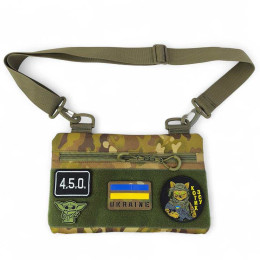 Молодіжна тактична сумка для патчів на плече з 4 кишенями multicam