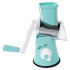 Овочерізка мультислайсер Tabletop Drum Grater Kitchen Master Терка для овочів та фруктів 3 насадки. Колір: блакитний 