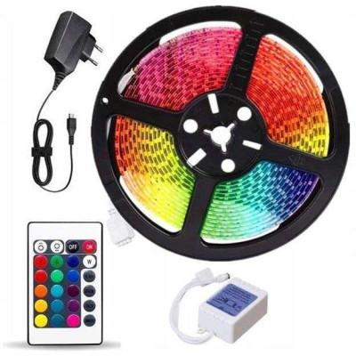 Світлодіодна стрічка SMD 3528 RGB 5м з пультом та блоком живлення гірлянда Світлодіодна стрічка SMD 3528 RGB 5м з пультом та блоком живлення гірлянда
