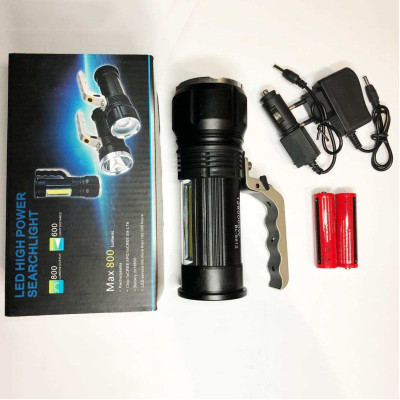 Професійний переносний ліхтар-прожектор Bailong S912-XPE+COB(white+red) 2 режими роботи 