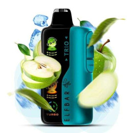 Elf Bar Trio 40000. Кисле Яблуко (Sour Apple Ice)