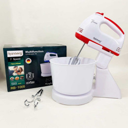 Міксер 7 швидкостей із чашею 2 л Rainberg RB-1005 500Вт Red