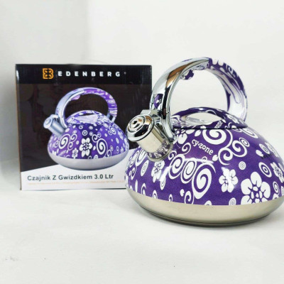 Чайник із свистком Edenberg EB-1959 3л з капсульним дном Purple Чайник із свистком Edenberg EB-1959 3л з капсульним дном Purple