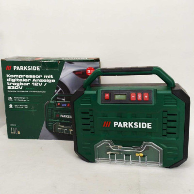 Автомобільний компресор 12/220в Parkside PMK 150 A1 компресор для підкачування коліс Автомобільний компресор 12/220в Parkside PMK 150 A1 компресор для підкачування коліс