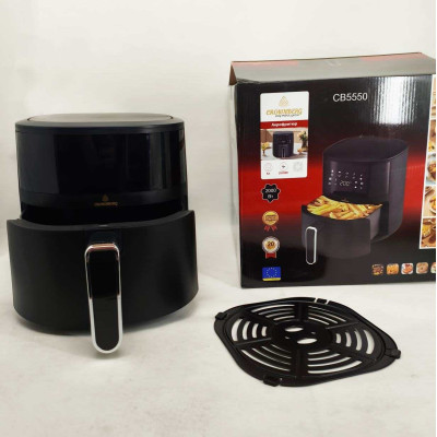 Аерофритюрниця без масла Crownberg CB-5550 2000Вт мультипіч з антипригарною чашею 5л і сенсорна 