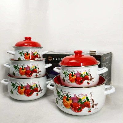 Набір емальованих каструль Edenberg EB-1877 10 предметів Набір емальованих каструль Edenberg EB-1877 10 предметів