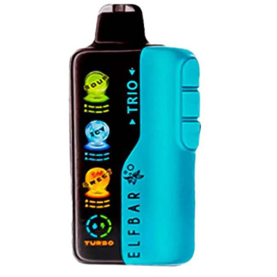 Elf Bar Trio 40000. Чорниця (Blueberry POM Slushy) 