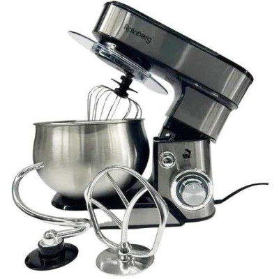 Стаціонарний кухонний міксер тістоміс Rainberg RB-8086 з металевою чашею планетарний 5л 3800Вт 