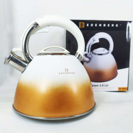 Чайник Edenberg EB-8865 зі свистком 3л White Чайник Edenberg EB-8865 зі свистком 3л White