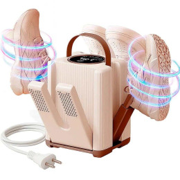 Електросушарка для взуття від мережі на 3 пари / Сушарка з УФ-дезінфекцією та таймером / Сушарка взуття