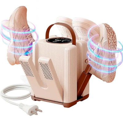 Електросушарка для взуття від мережі на 3 пари / Сушарка з УФ-дезінфекцією та таймером / Сушарка взуття 