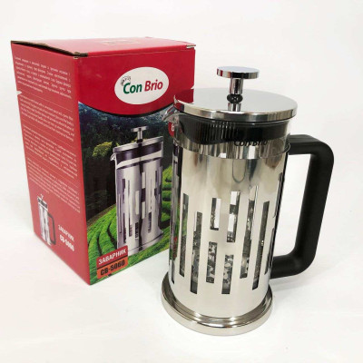 Заварник Con Brio CB-5060 Френч-прес 600 мл, Чайник самовар скляний, Заварники для чаю та кави 