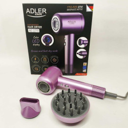 Фен для волосся ADLER AD 2270P SUPERSPEED 1600Вт з дисплеєм іонізація Фен для волосся ADLER AD 2270P SUPERSPEED 1600Вт з дисплеєм іонізація