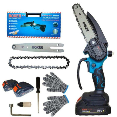 Акумуляторна Ланцюгова Пила Boxer BX-3307 15см 2 АКБ 