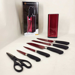 Набір ножів Edenberg EB-11027 7 предметів Red Набір ножів Edenberg EB-11027 7 предметів Red