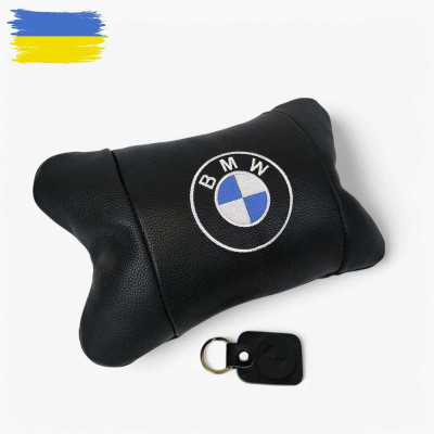 Ортопедична авто подушка BMW з натуральної шкіри – для комфорту в машині 