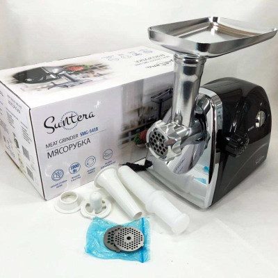 М'ясорубка Suntera SMG-5418B 1800 Вт, електром'ясорубка для шатківниці, м'ясорубка електрична метал 