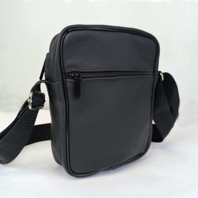 Якісна чоловіча сумка з натуральної шкіри, сумка месенджер, шкіряна барсетка, сумка через плече 
