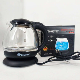 Скляний електрочайник Domotec MS-7910 1л 1650Вт з LED підсвічуванням Скляний електрочайник Domotec MS-7910 1л 1650Вт з LED підсвічуванням