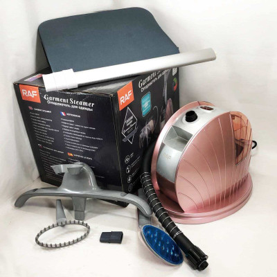 Вертикальний відпарювач RAF R.3036 з дезінфекцією, Парогенератор Електровідпарювач. Колір: рожевий 