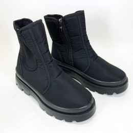 Челсі жіночі 38р 24см чорні, Черевики жіночі утеплені флісом, Базарні жіночі теплі чоботи
