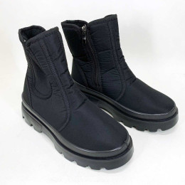 Челсі жіночі 37р 23.5см чорні, Жіночі черевики з нейлону, Жіночі черевики зі штучним хутром