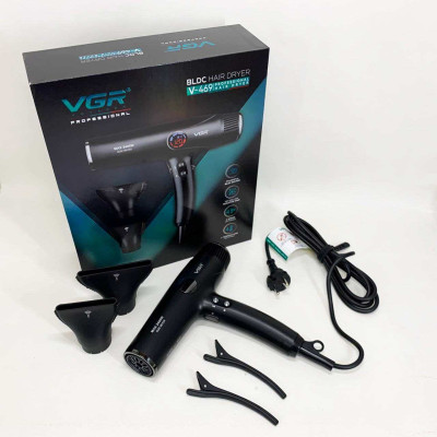 Фен VGR V-469 4 рівні обдування 4 рівні температури 2 насадки 2400Вт 