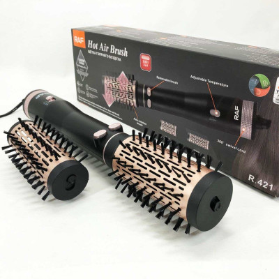 Фен браш стайлер з насадкою, що обертається RAF R.421 електрична гребінець 