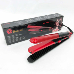 Плойка гофре 2 в 1 Domotec MS-4909, чорно-червоний, стайлер для завивки, стайлер для укладання