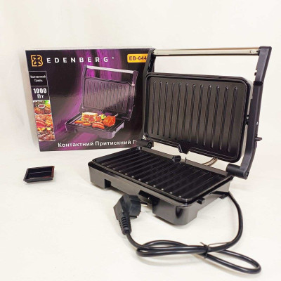 Гриль тостер Edenberg EB-64466 1000Вт електричний притискний контактний Гриль тостер Edenberg EB-64466 1000Вт електричний притискний контактний