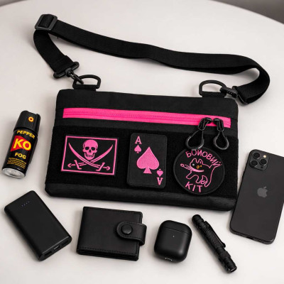 Молодіжна сумка для патчів, нагрудна сумка через плече унісекс, месенджер жіночий - чоловічий 