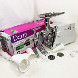 М'ясорубка електрична 2000Вт Dario DMG0320 White М'ясорубка електрична 2000Вт Dario DMG0320 White