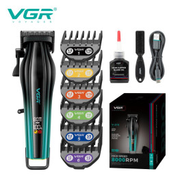 Акумуляторна машинка для стрижки VGR V-273 GREEN