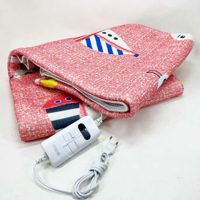 Електропростирадло 150х120 см тепле електро простирадло ковдру з підігрівом червоний 