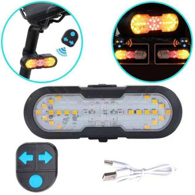 Велоліхтар CYGM-2229 STOP (red+yellow) із сигналом Велоліхтар CYGM-2229 STOP (red+yellow) із сигналом