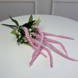 Гілка амаранту штучна 5шт/уп. Колір: рожевий Гілка амаранту штучна 5шт/уп. Колір: рожевий