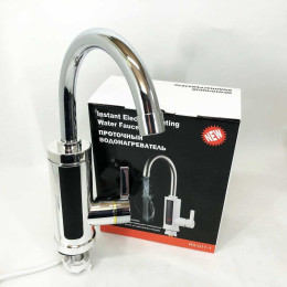 Проточний водонагрівач Delimano RX-0111c LCD дисплеєм 3кВт Кран електричний нижнє підключення