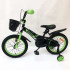 Дитячий двоколісний велосипед Hammer Smart H2021 20 дюймів із бічними колесами, кошиком. Колір: зелений 