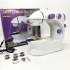 Міні швейна машинка FHSM 202 4 в 1 з педаллю та підсвічуванням + адаптер 220V, Швейна машина для дітей 