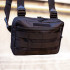 Тактична нагрудна сумка з Cordura 1000D, розгрузка чоловіча чорна 