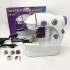 Міні швейна машинка FHSM 202 4 в 1 з педаллю та підсвічуванням + адаптер 220V, Швейна машина для дітей 