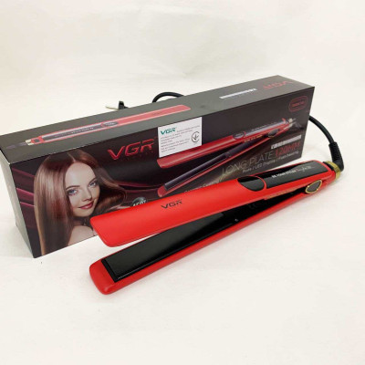 Плойка для волосся VGR V-518 RED випрямляч з керамічними пластинами 